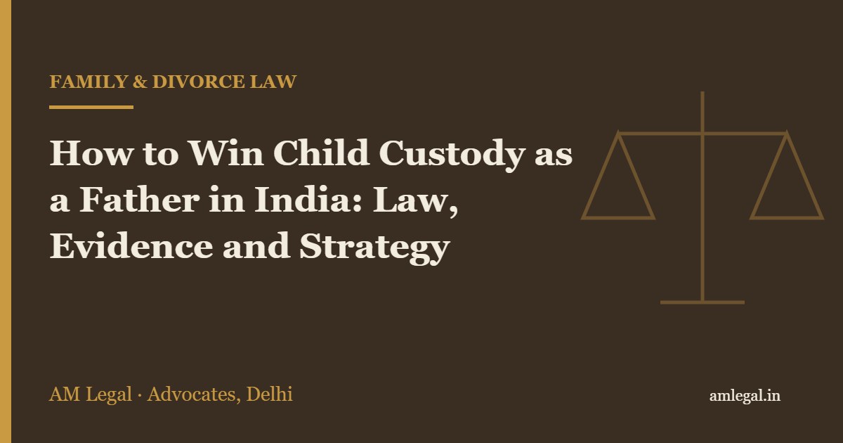 How to Win Child Custody as a Father in India: Law, Evidence and Strategy - AM Legal, Delhi
